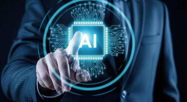 Advanced AI processor analysing connected business information