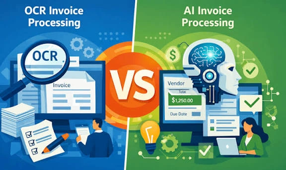 AI dashboard processing accounting and financial documents